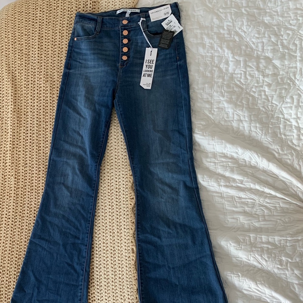 Celebrity Pink Flare Jeans 9/29 NWT